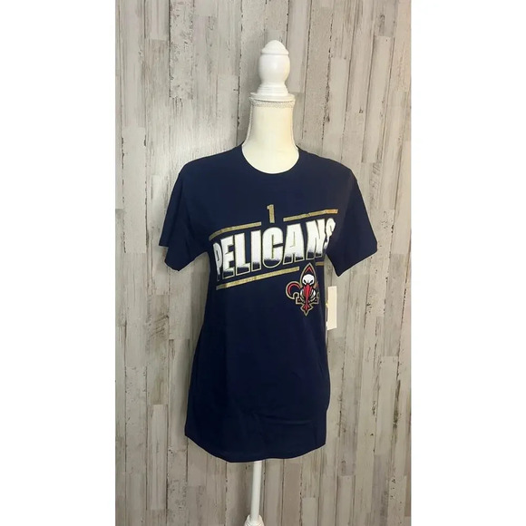 NWT New Orleans Pelicans #1 Williamson Men's Blue‎ NBA T-Shirt Size Small - Picture 1 of 5